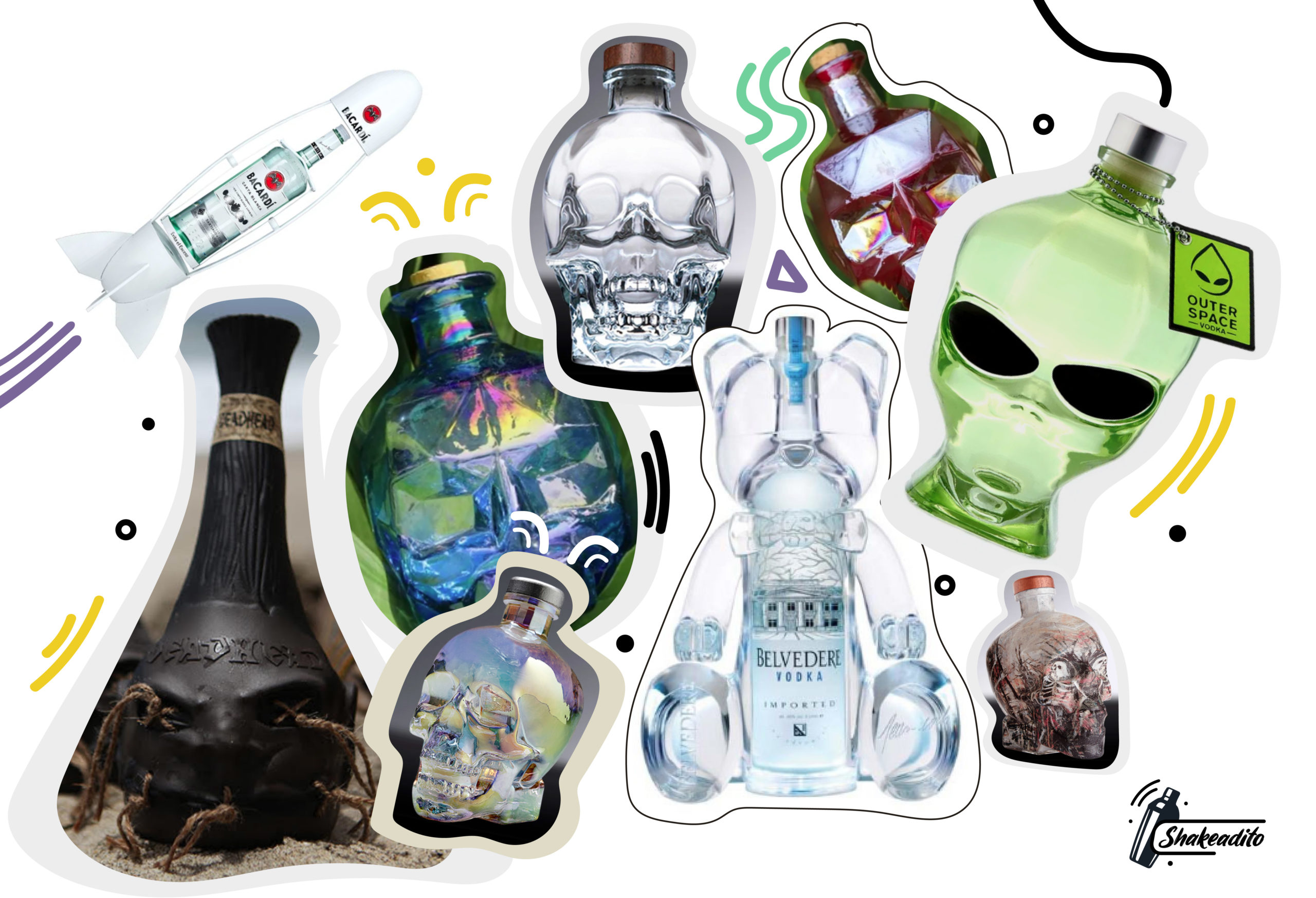 Tus botellas favoritas, en presentación miniatura - Shakeadito